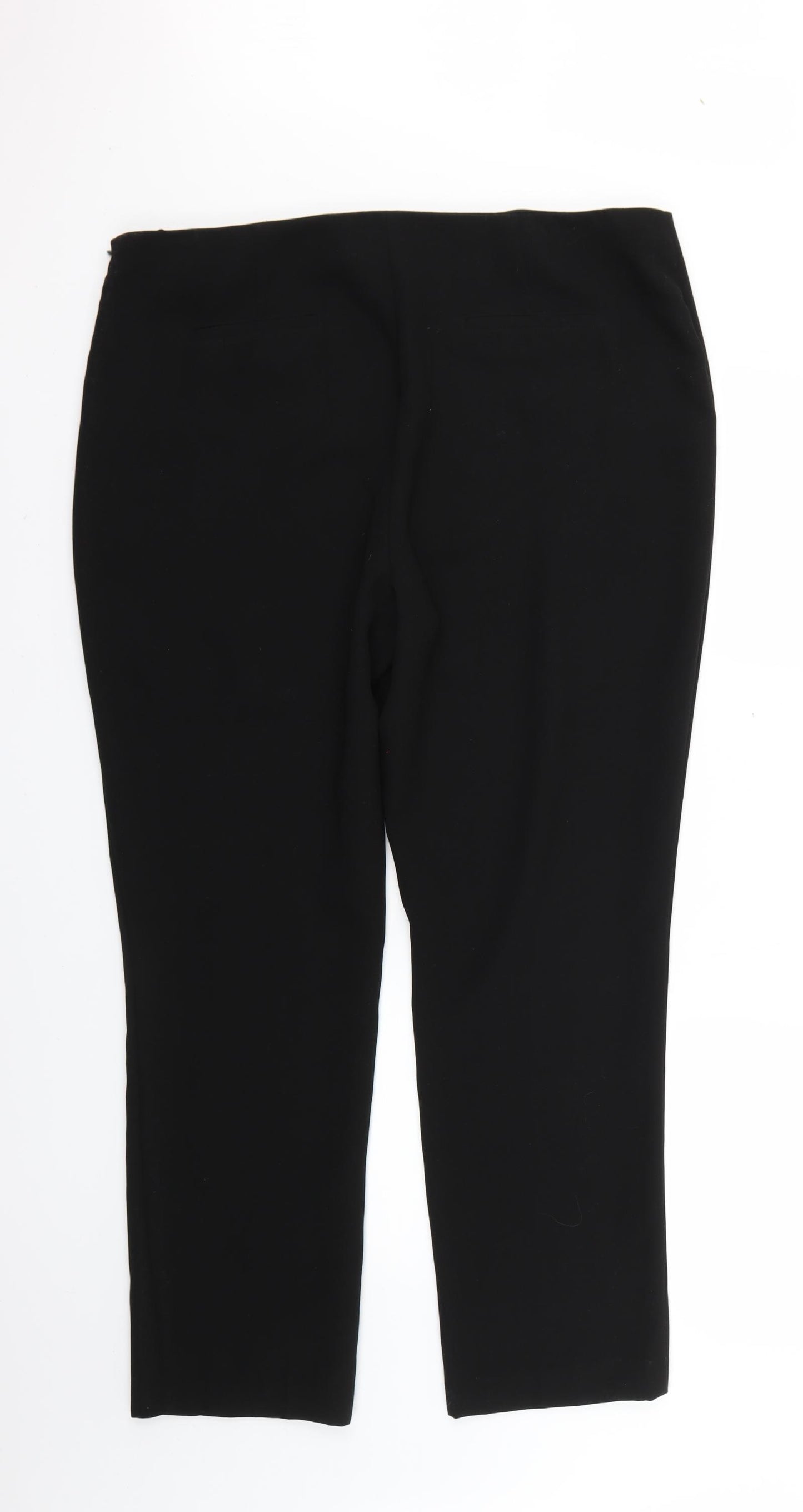 Papaya Womens Black   Trousers  Size 18 L28 in