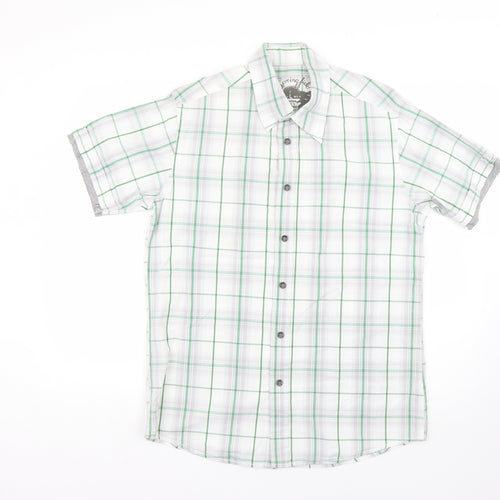 Springfield Mens Multicoloured Check   Button-Up Size L