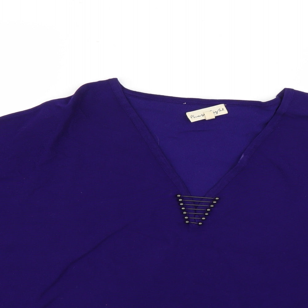 Phase Eight Womens Purple   Pullover Jumper Size L