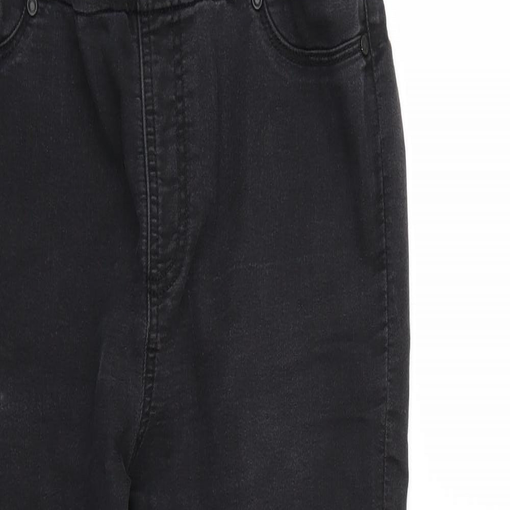 Roman Womens Black   Skinny Jeans Size 14 L27 in