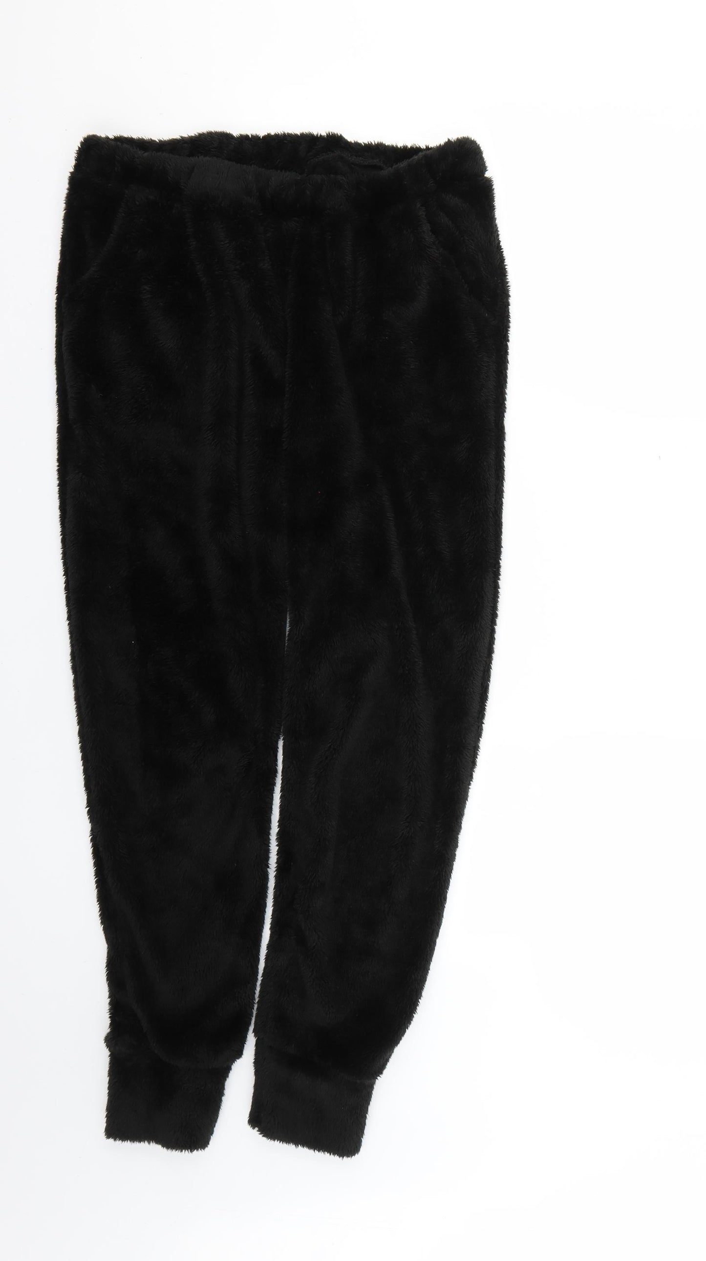 Preworn Womens Black Solid   Pyjama Pants Size 8