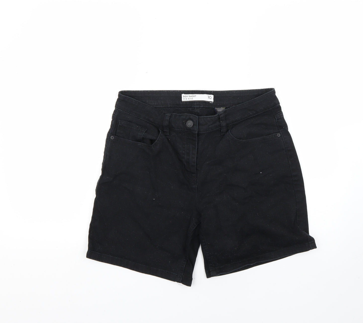 NEXT Womens Black   Cut-Off Shorts Size 10