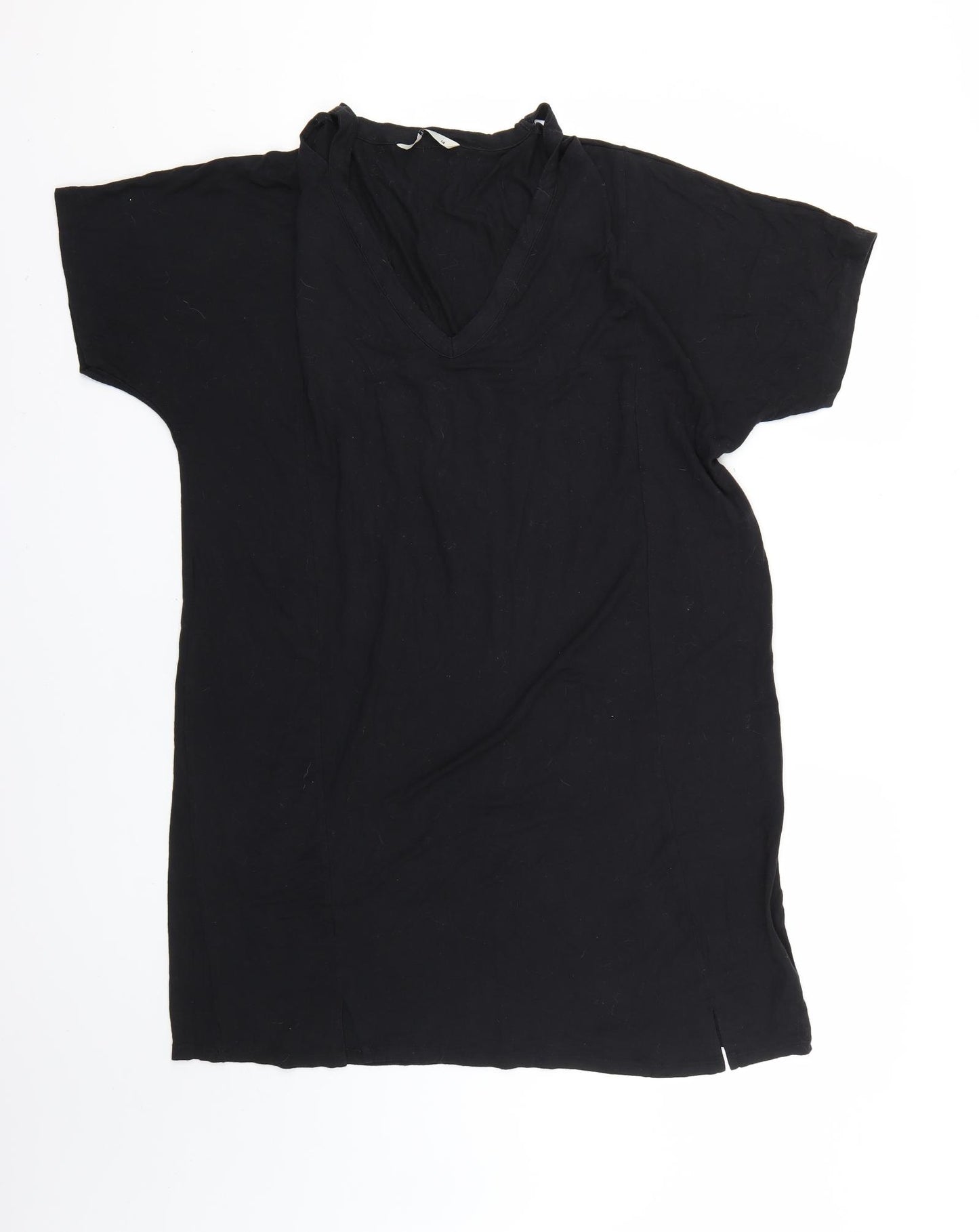 TU Womens Black   T-Shirt Dress  Size 14