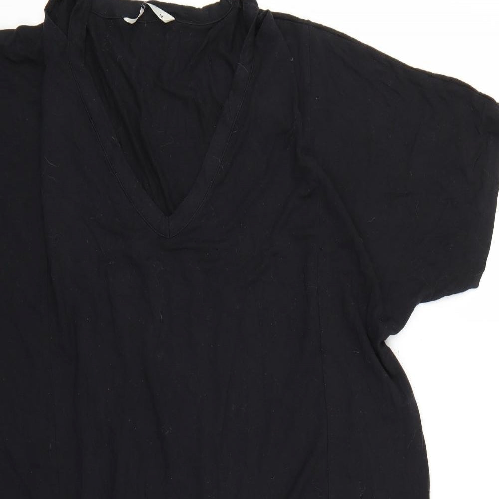 TU Womens Black   T-Shirt Dress  Size 14