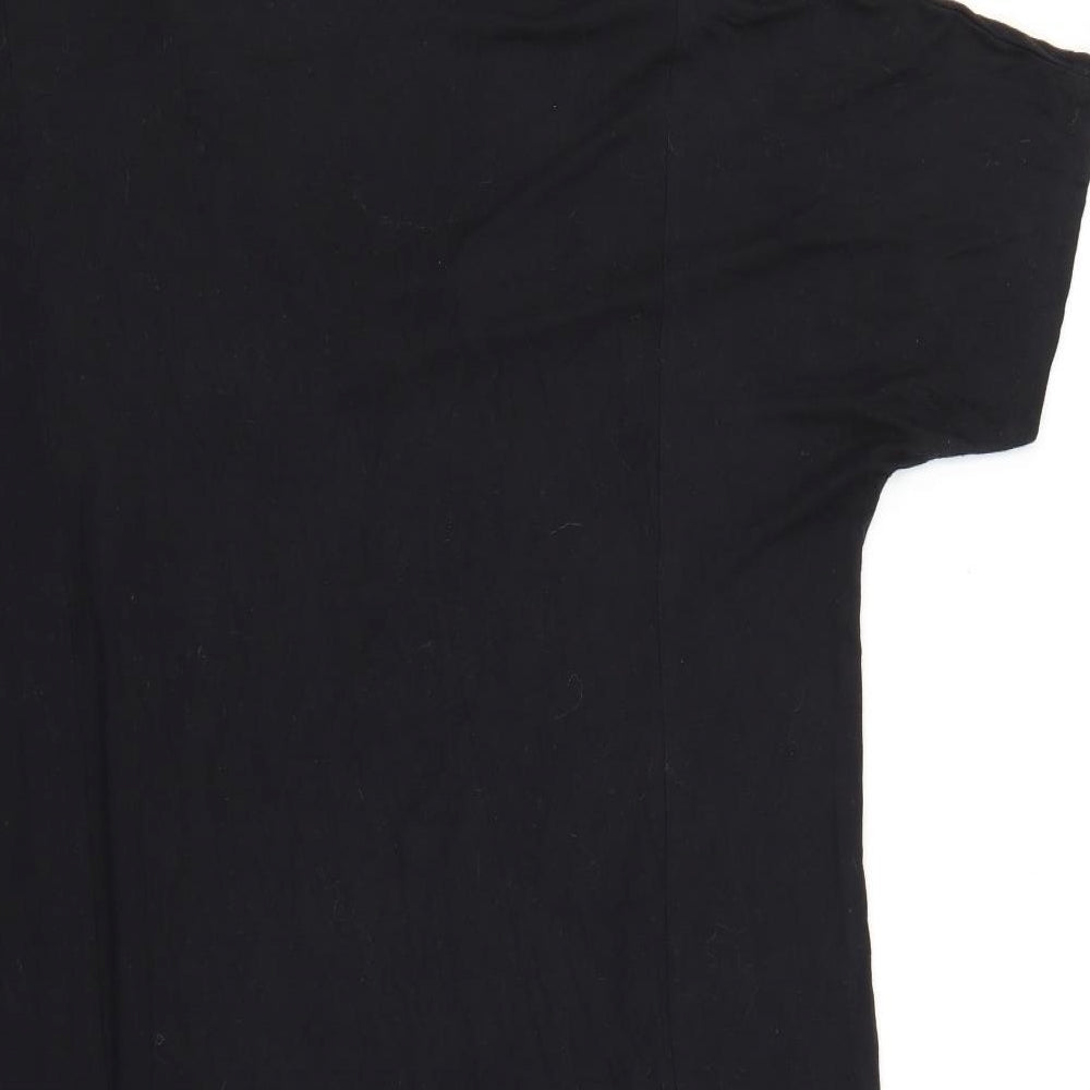TU Womens Black   T-Shirt Dress  Size 14
