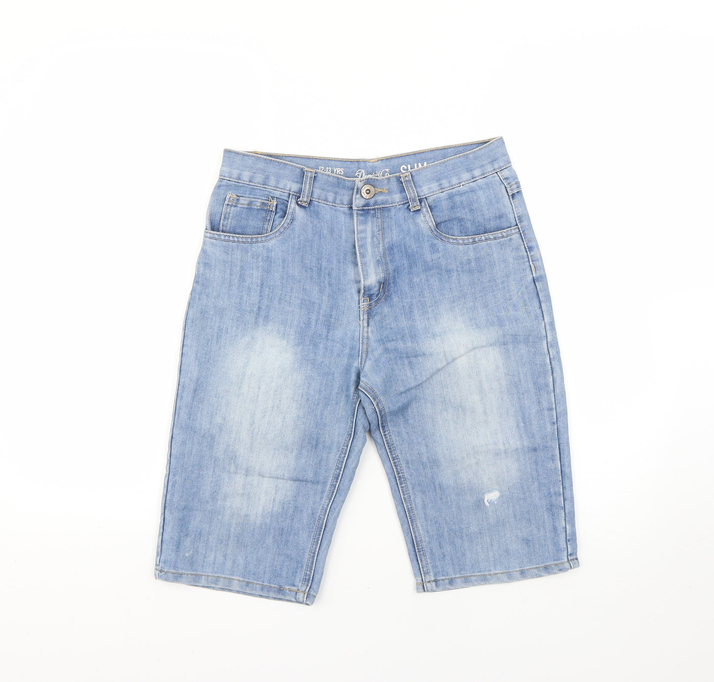 Denim & Co. Girls Blue   Cut-Off Shorts Size 12-13 Years