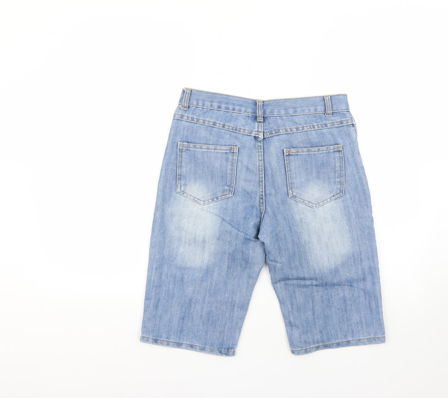 Denim & Co. Girls Blue   Cut-Off Shorts Size 12-13 Years