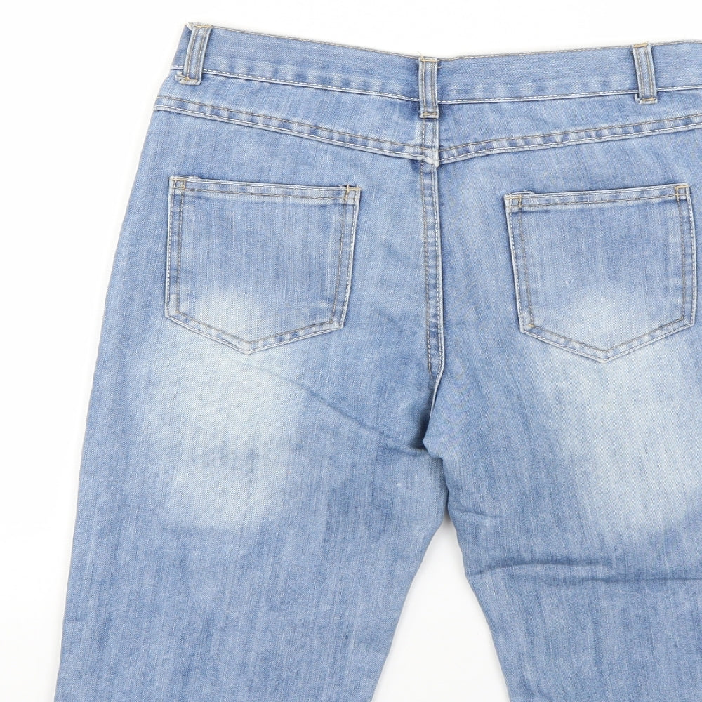 Denim & Co. Girls Blue   Cut-Off Shorts Size 12-13 Years