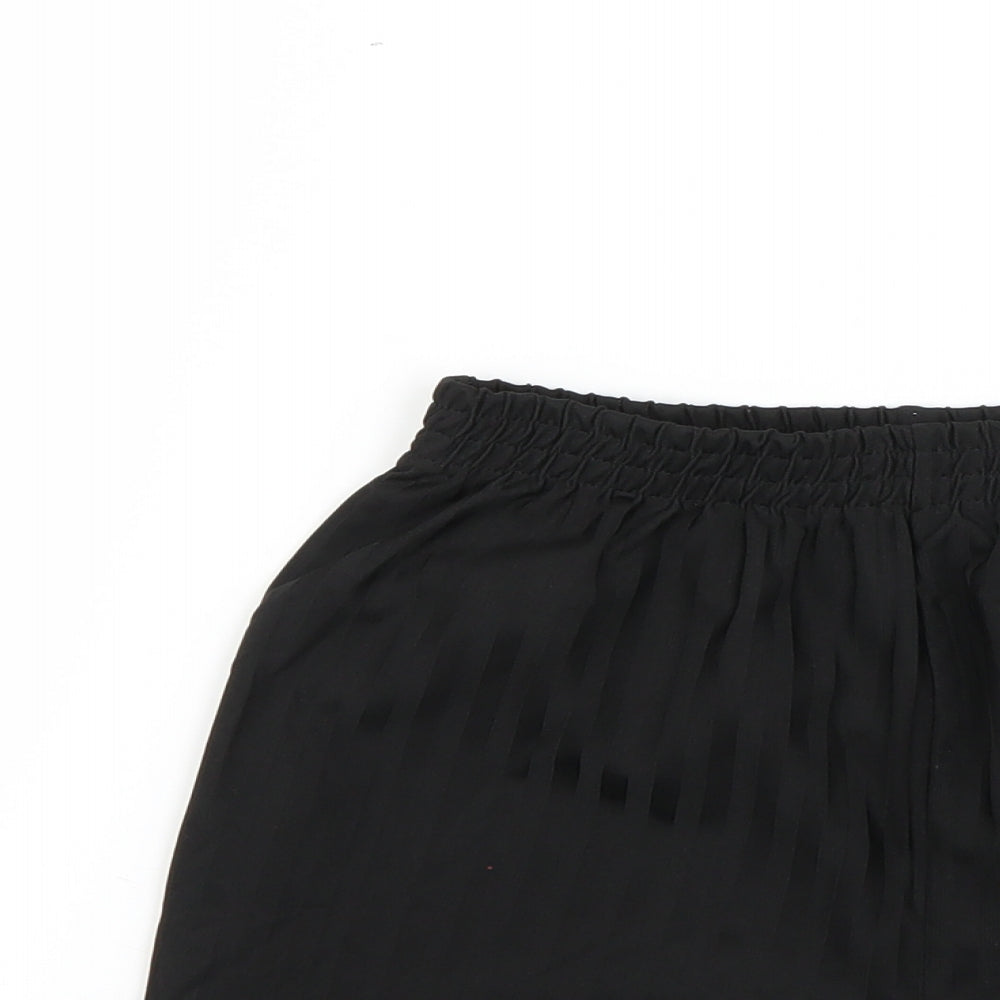 TU Boys Black Striped  Sweat Shorts Size 11 Years