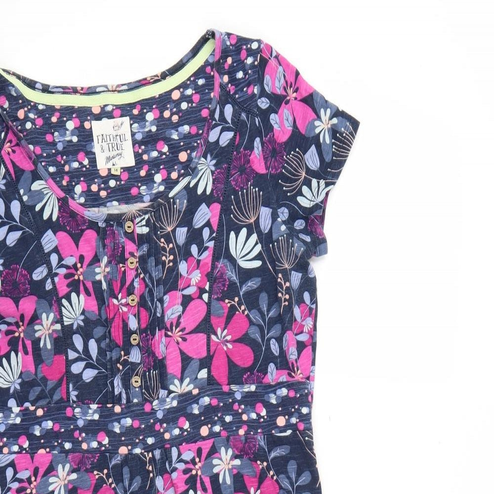 faithful & true Womens Multicoloured Floral  Fit & Flare  Size 14