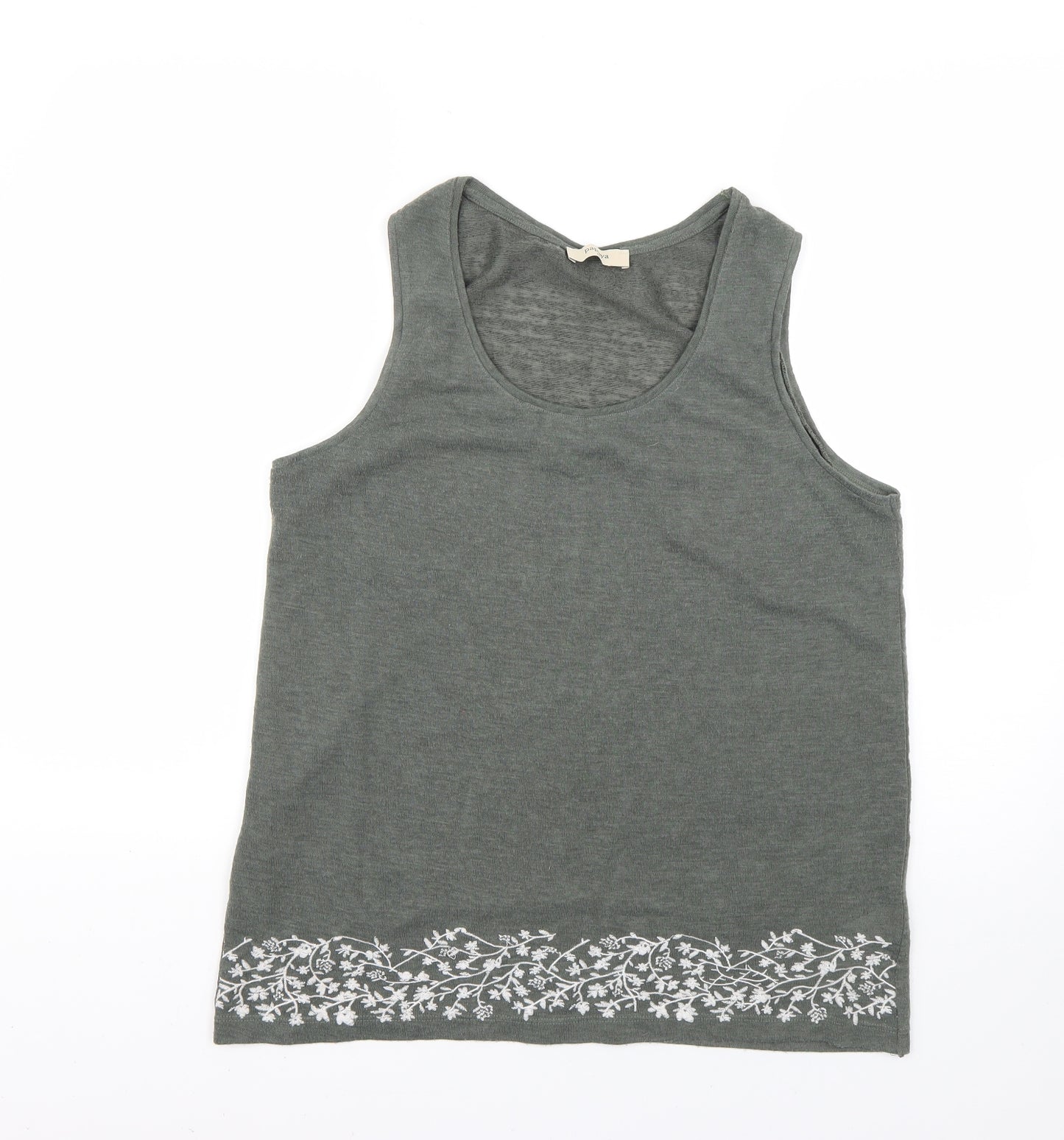 Papaya Womens Green   Basic T-Shirt Size 14