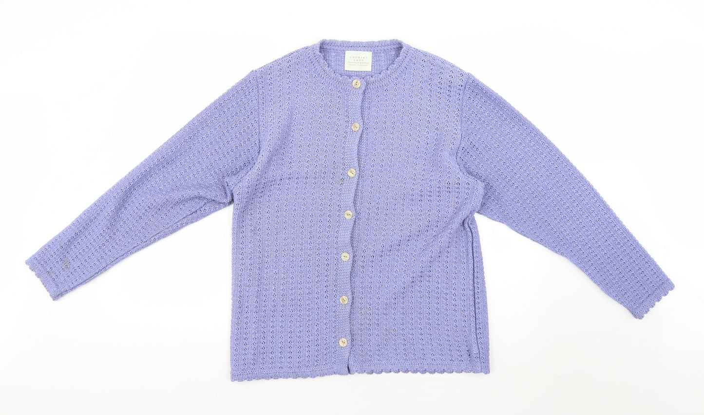 country lady Womens Purple   Cardigan Jumper Size 12
