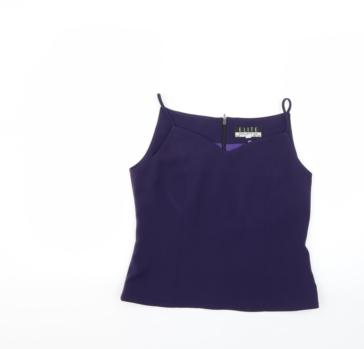 elite Womens Purple   Basic Blouse Size 10