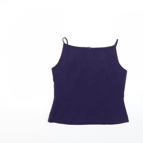 elite Womens Purple   Basic Blouse Size 10
