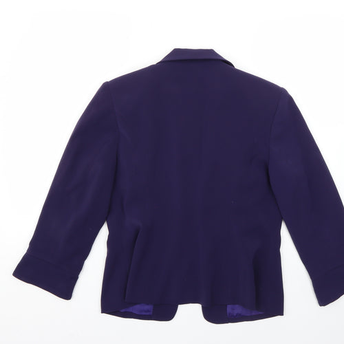 elite Womens Purple   Jacket Blazer Size 10