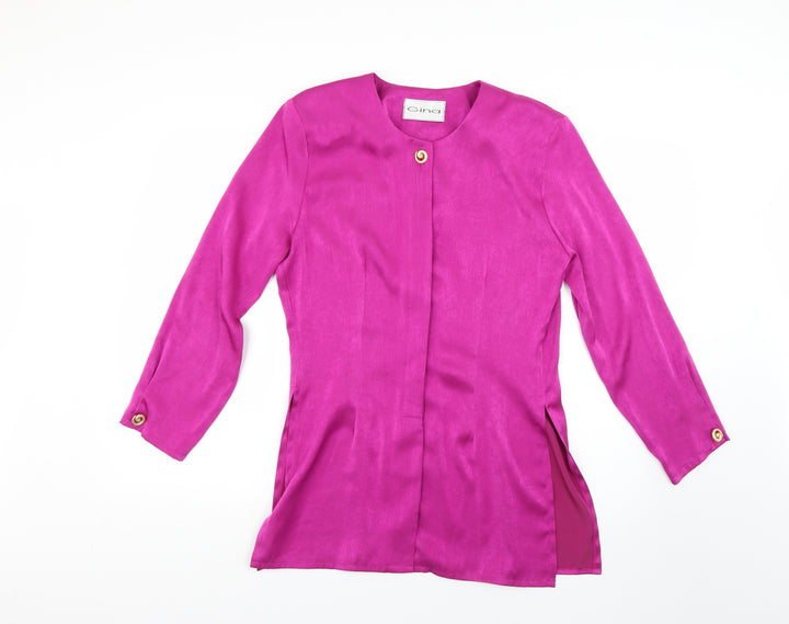Gina Womens Purple Jacket Size 14
