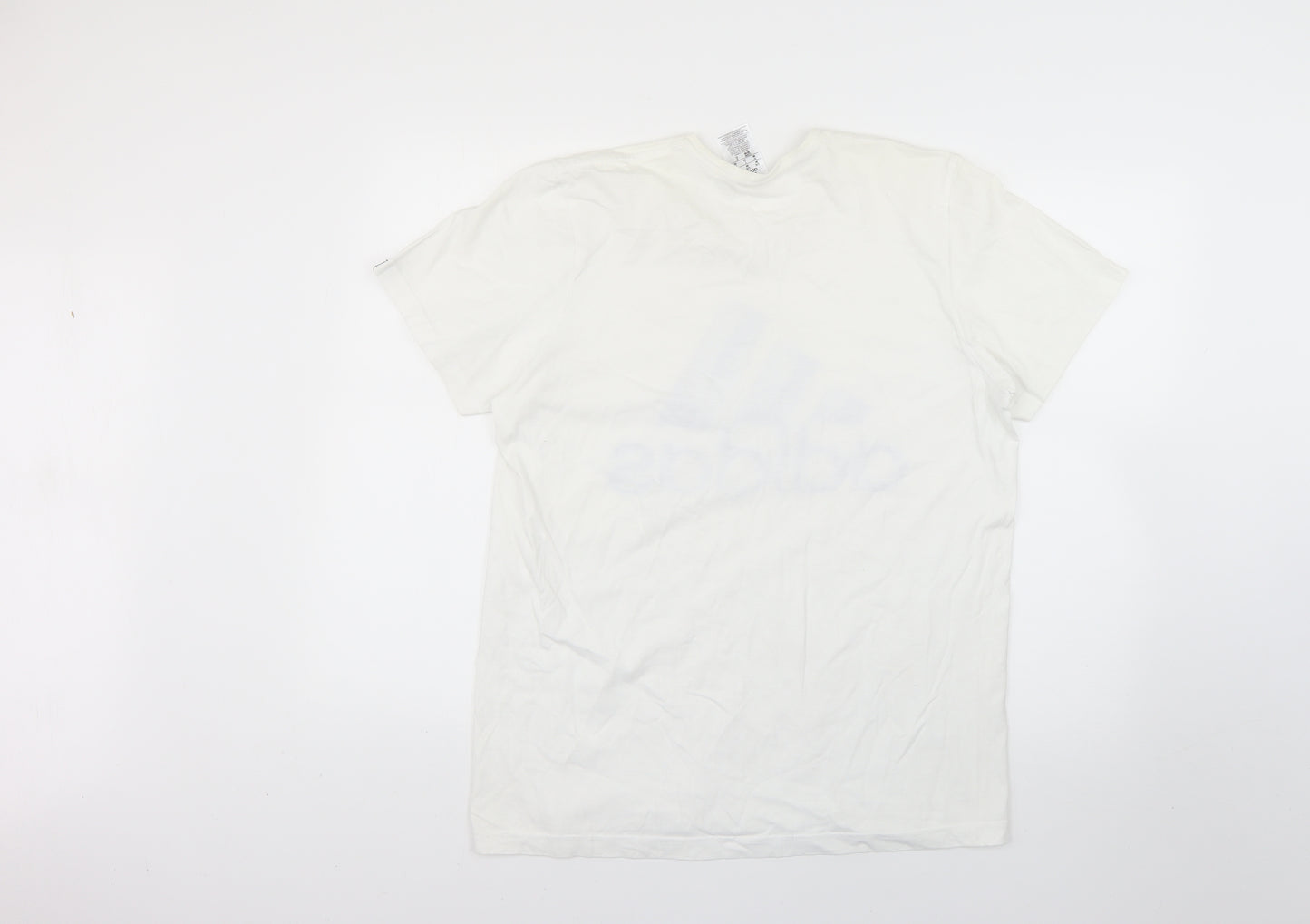 adidas Mens White    T-Shirt Size M
