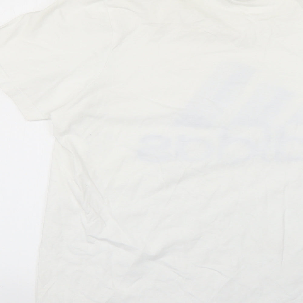 adidas Mens White    T-Shirt Size M