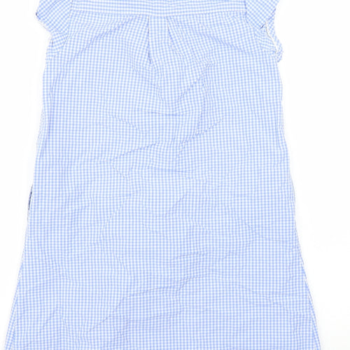 NEXT Girls Blue Check  Fit & Flare  Size 9 Years