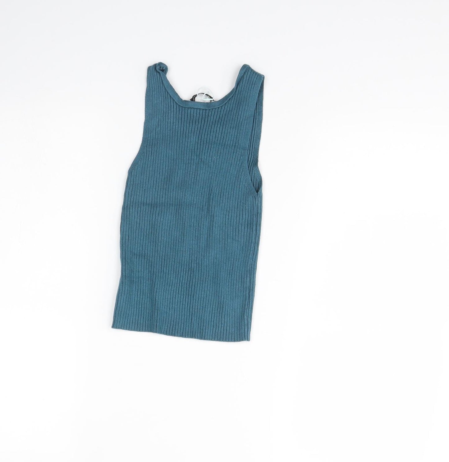 Pull&Bear Womens Blue   Basic Tank Size S