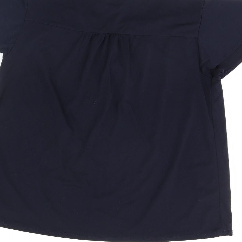 H&M Womens Blue   Basic Blouse Size L