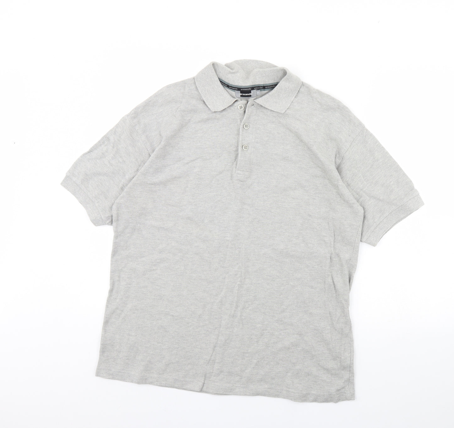 Armando Mens Grey    Polo Size XL