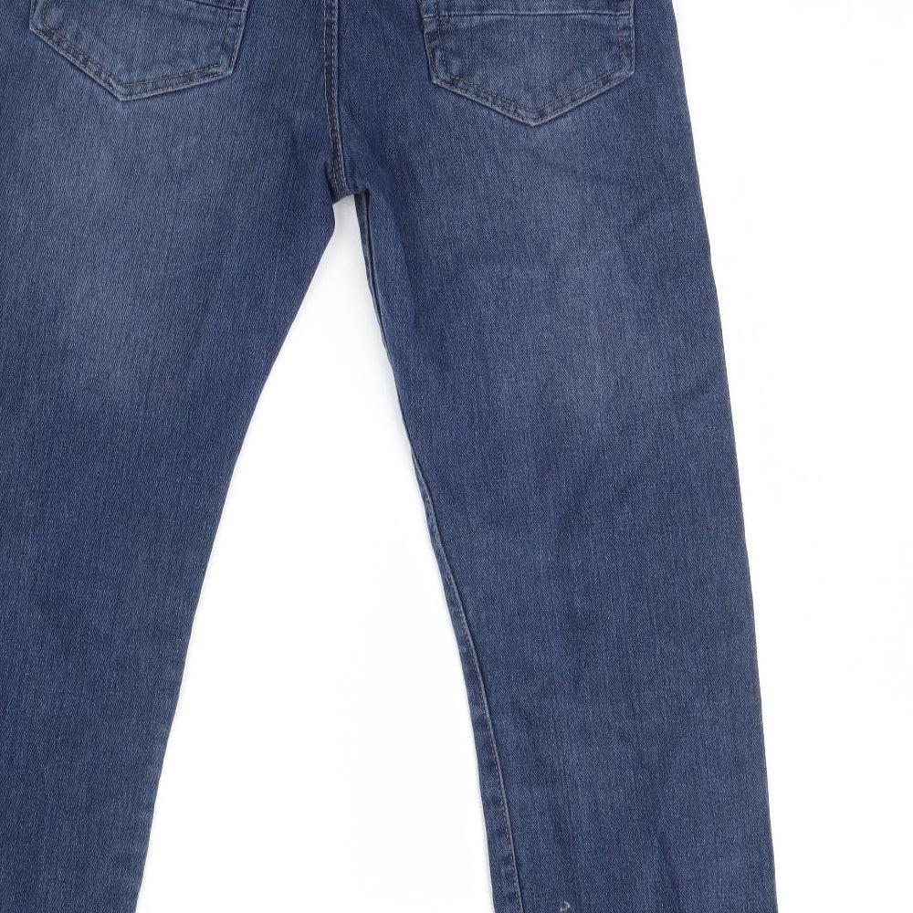 Peacocks Mens Blue  Denim Straight Jeans Size 32 L27 in