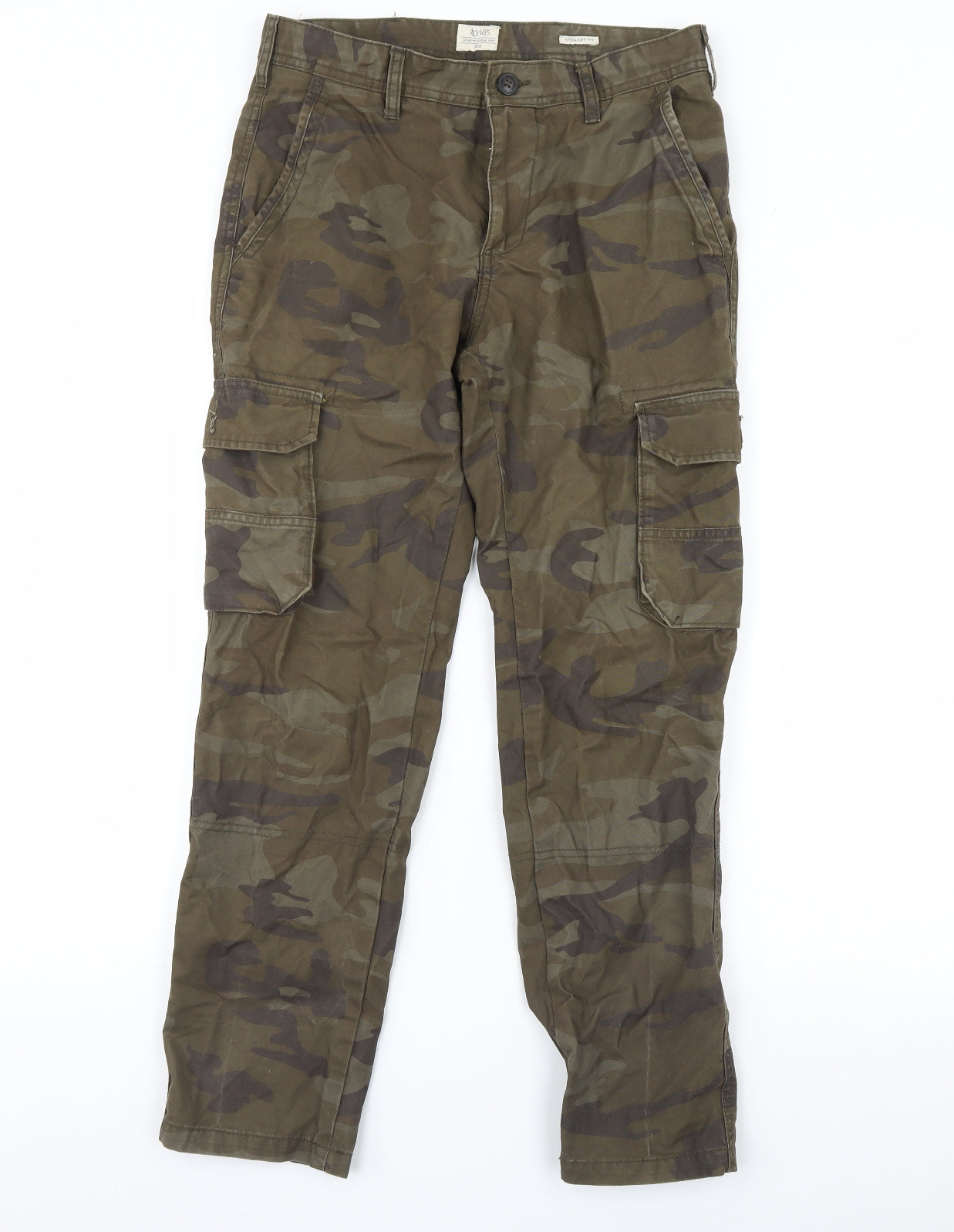ACW85 Mens Green Camouflage  Trousers  Size 30 L28 in