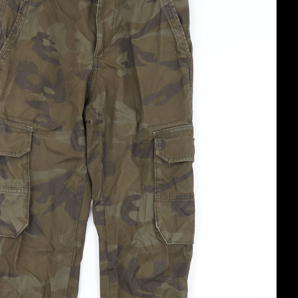 ACW85 Mens Green Camouflage  Trousers  Size 30 L28 in