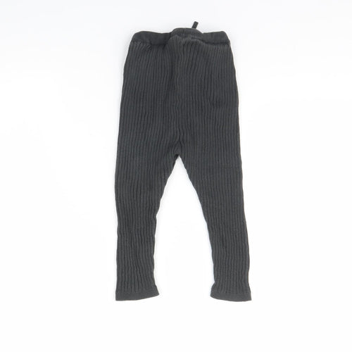 H&M Girls Grey   Jogger Trousers Size 2 Years