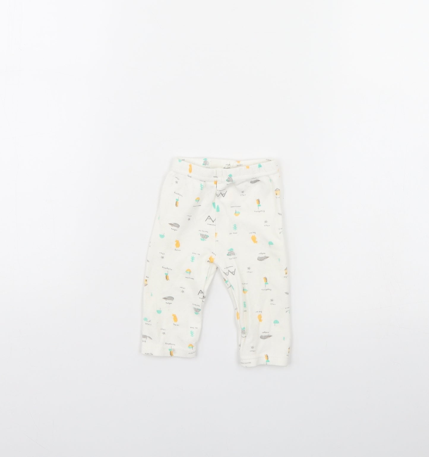 Bebe Bonito Girls White Spotted  Capri Trousers Size 0-3 Months