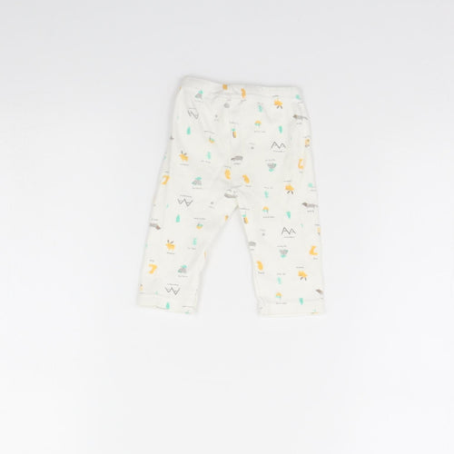 Bebe Bonito Girls White Spotted  Capri Trousers Size 0-3 Months