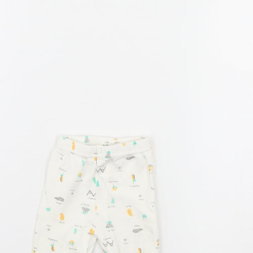 Bebe Bonito Girls White Spotted  Capri Trousers Size 0-3 Months