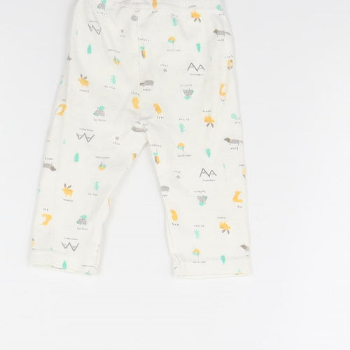 Bebe Bonito Girls White Spotted  Capri Trousers Size 0-3 Months