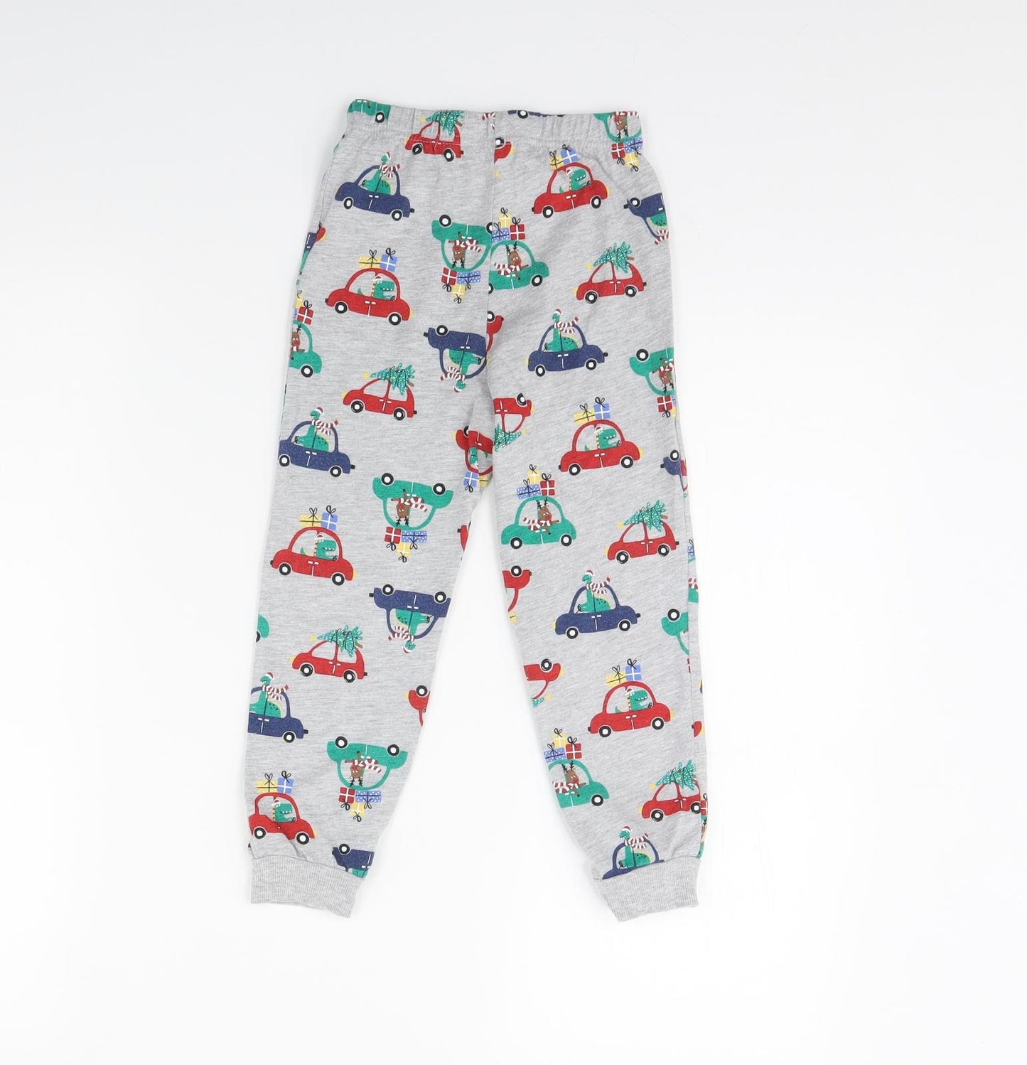 Preworn Boys Grey Spotted   Pyjama Pants Size 4 Years