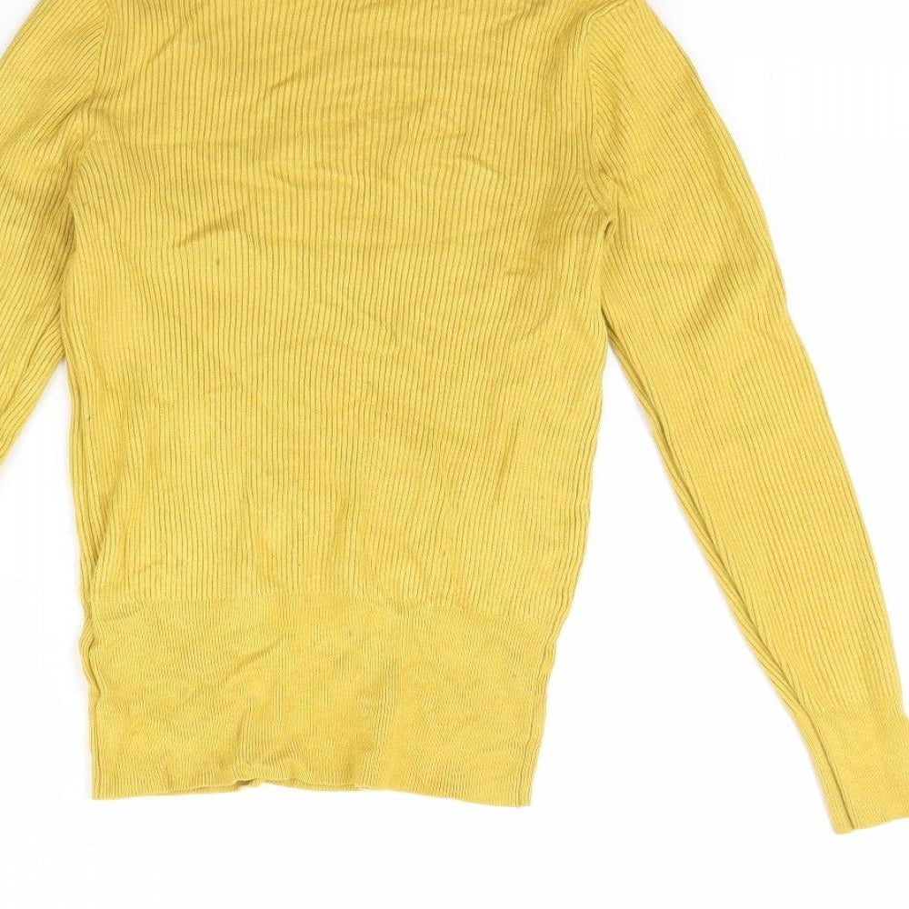 M&S Womens Yellow   Pullover Jumper Size 10