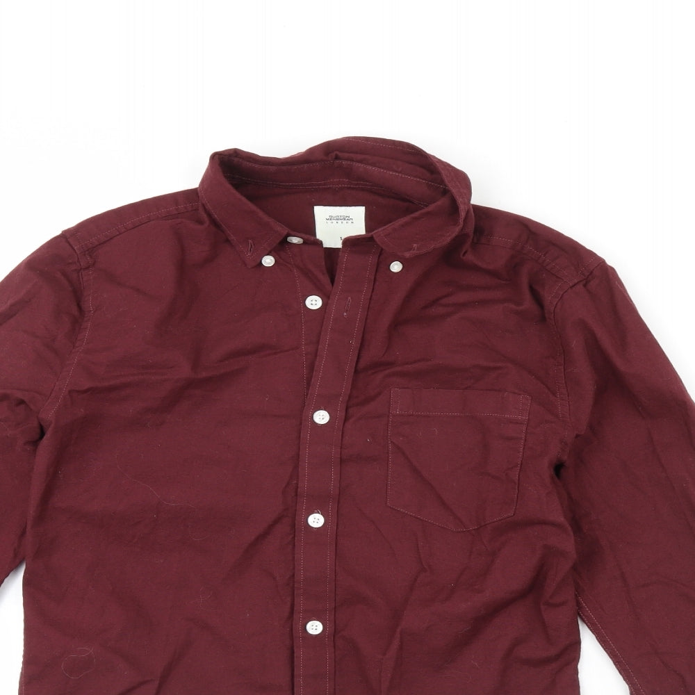 Burton  Mens Red    Dress Shirt Size S