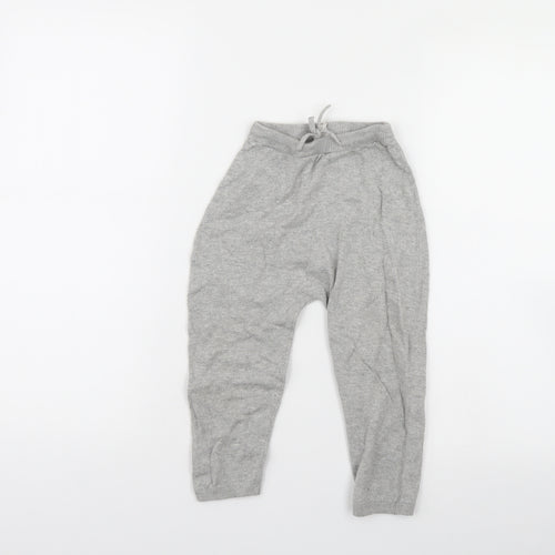 H&M Girls Grey   Jogger Trousers Size 2 Years