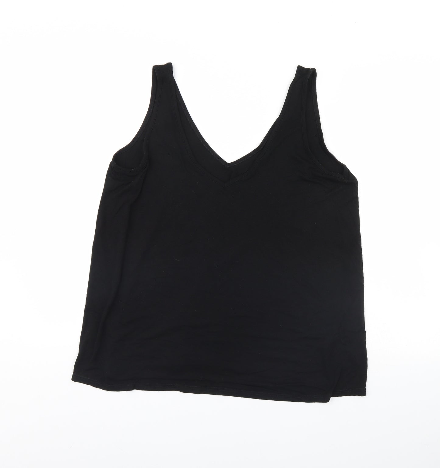 Topshop Womens Black   Basic Tank Size 12