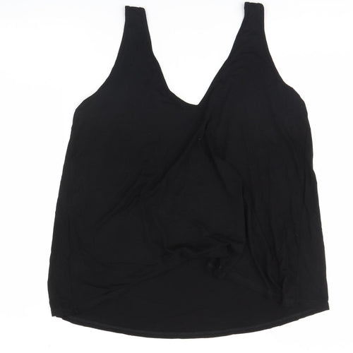 Topshop Womens Black   Basic Tank Size 12