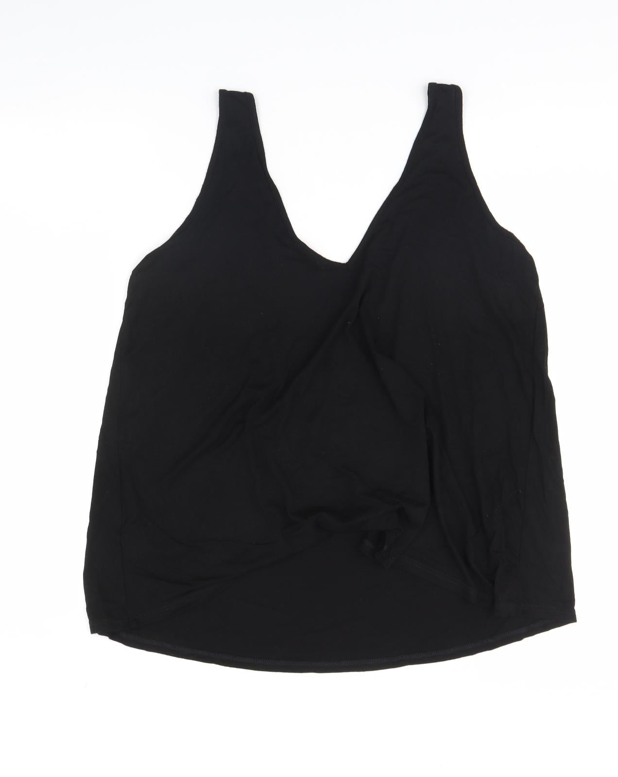 Topshop Womens Black   Basic Tank Size 12