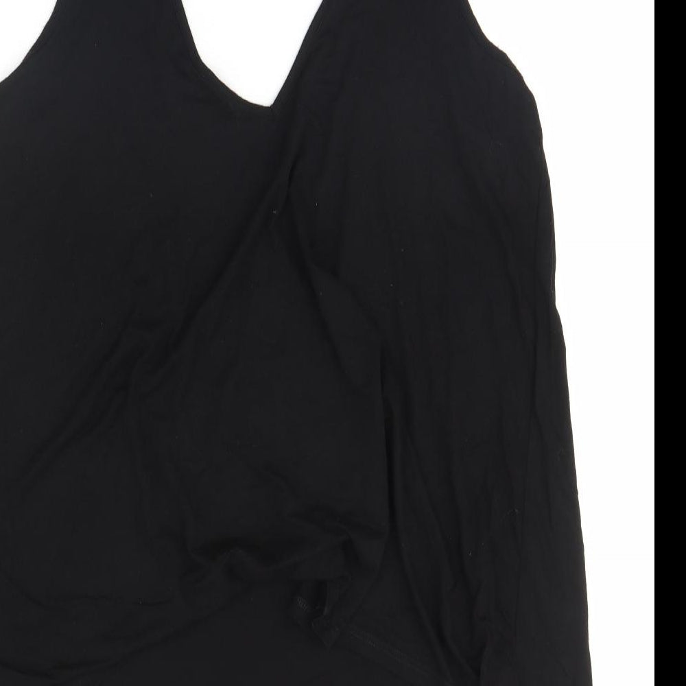 Topshop Womens Black   Basic Tank Size 12