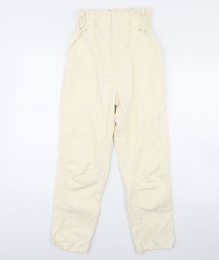 River Island Womens Yellow  Denim Straight Jeans Size 10 L28 in