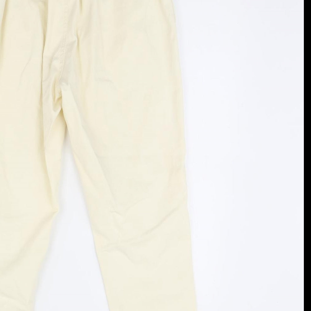 River Island Womens Yellow  Denim Straight Jeans Size 10 L28 in