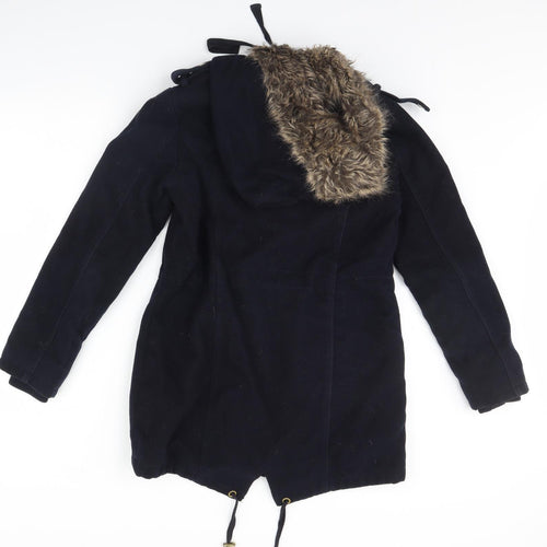 New Look Womens Blue   Overcoat Coat Size 10