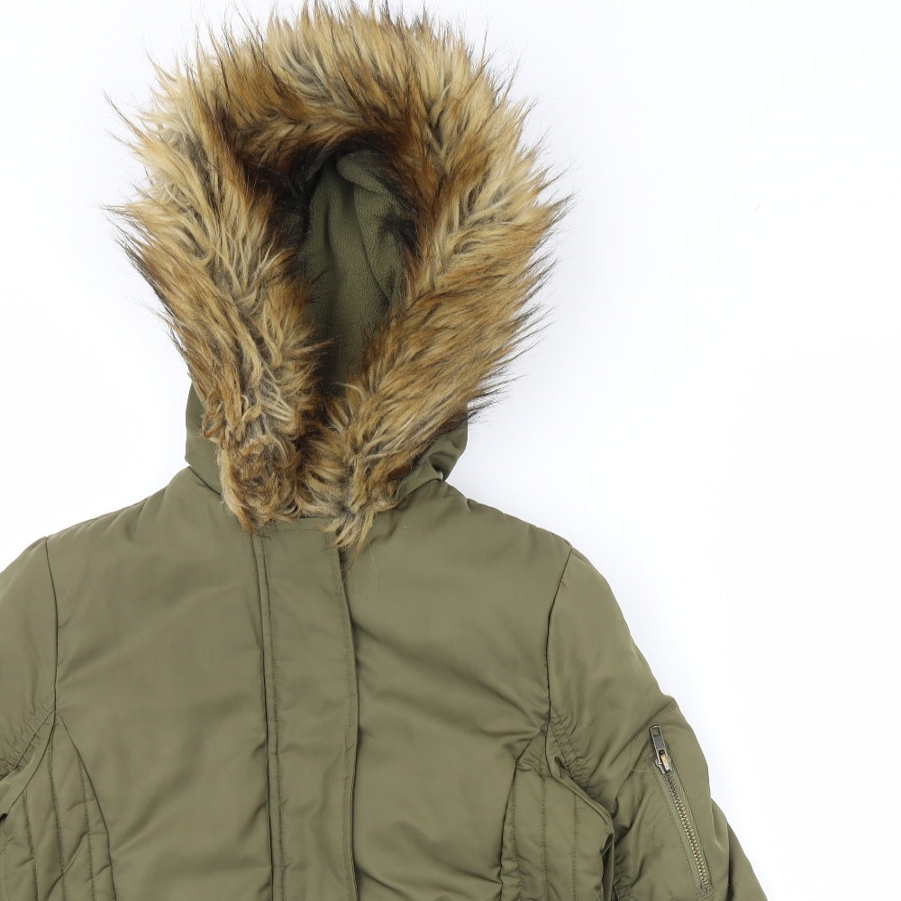 NEXT Girls Green   Rain Coat Coat Size 14 Years