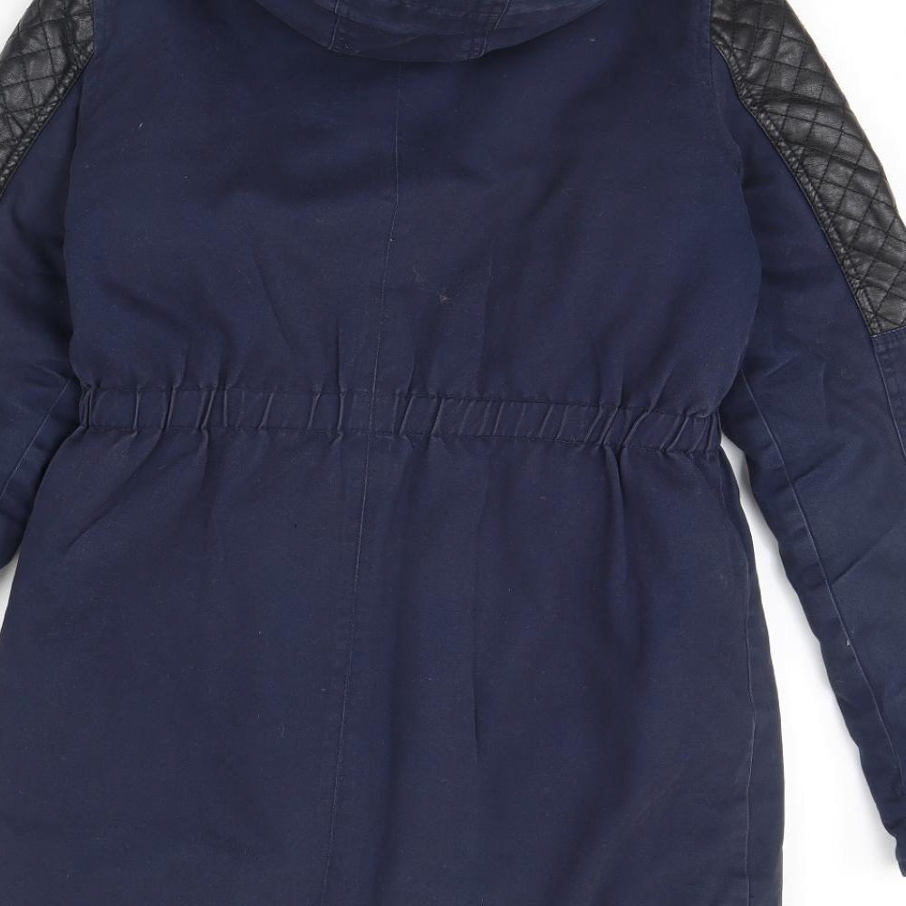 M&Co Girls Blue   Rain Coat Coat Size 13 Years