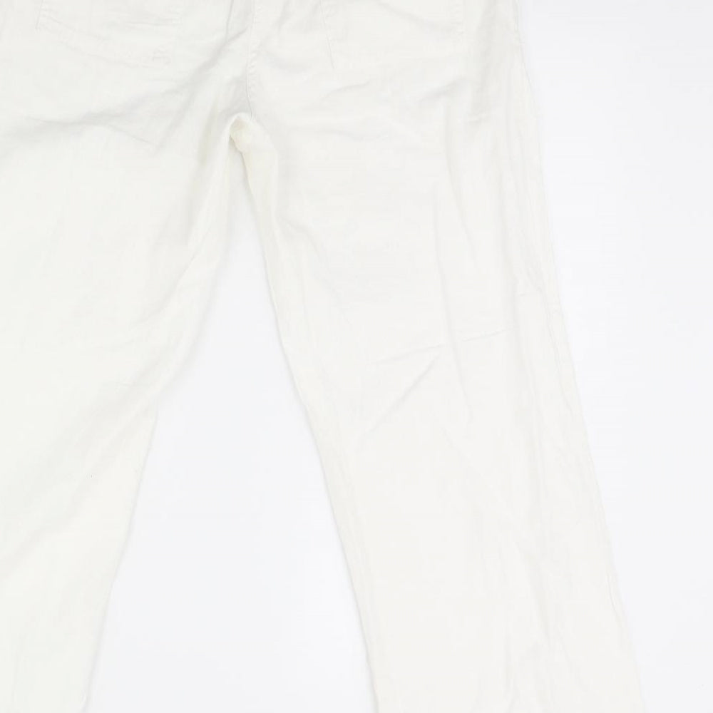 Kaleidoscope Womens White   Trousers  Size 12 L29 in