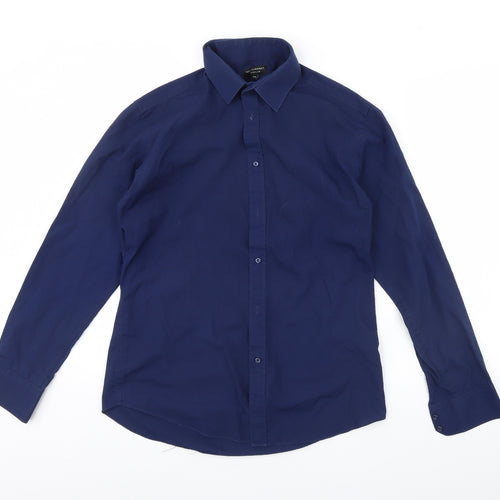 Taylor & Wright Mens Blue    Dress Shirt Size 15