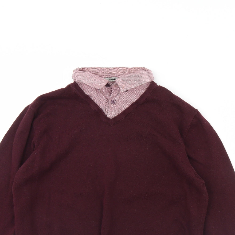 George Mens Red   Pullover Jumper Size M